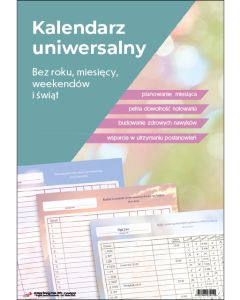 Kalendarz 2026 - Uniwersalny