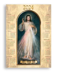 Kalendarz 2024 - plk. średni -"Jezus Miłosierny"