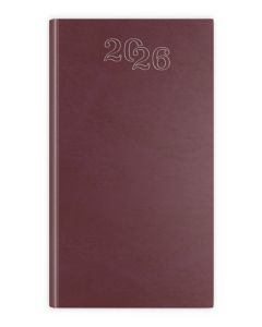 Terminarz tygodniowy STANDARD 2026 - bordowy