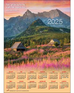 Kalendarz 2025 - plk. średni Widok