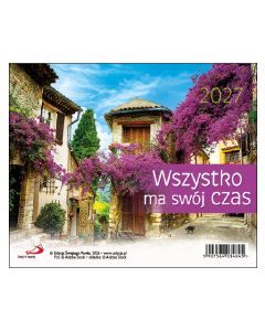 okładka_Kalendarz 2027 na biurko - Wszystko ma swój czas