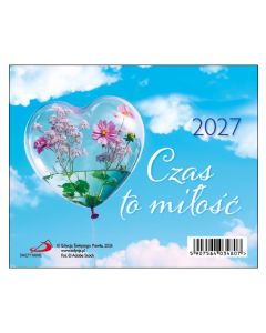 okładka_Kalendarz 2027 na biurko - Czas to miłość