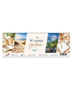 okładka_Kalendarz 2027 na biurko - W rytmie tygodnia