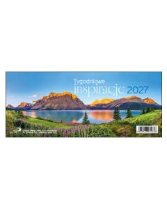 okładka_Kalendarz 2027 na biurko - Tygodniowe inspiracje