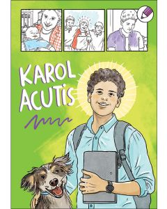 Kolorowanka. Św. Karol Acutis